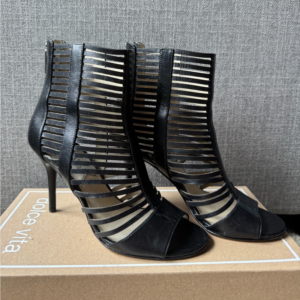 Michael Kors Black Strappy Heels
